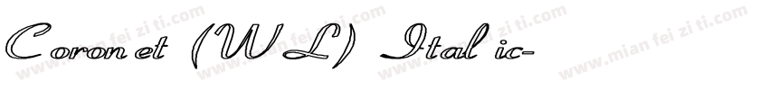 Coronet (WL) Italic字体转换